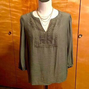 Nanette Green Blouse
